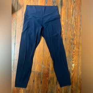 Lululemon Align high rise leggings, navy blue, size 8